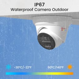 Anpviz Smart Light Color Vision Turret 8MP POE IP Camera Outdoor CCTV Video Surveillance IP67 SD Card Slot Built-in Mic H.265+