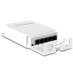 5-Port POE Extender 4-Port Repeater Outdoor Waterproof 100/1000Mbps Network Switch IP55 VLAN 44-57V for IP Camera Wireless AP