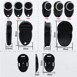 1/2/4 Buttons Teleco TXP433A01 TXP433A02 TXP433A04 TXP-433-A01 TXP-433-A02 TXP-433-A04 433.92MHz Rolling Code Garage Door Remote