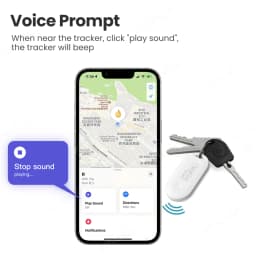 Smart Tag Global Locator Mini GPS Tracker Works with iOS Find My APP Anti-lost Finder Locator for Keys Wallet Car Luggage