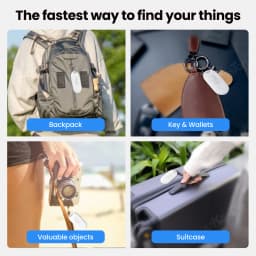 Smart Tag Global Locator Mini GPS Tracker Works with iOS Find My APP Anti-lost Finder Locator for Keys Wallet Car Luggage