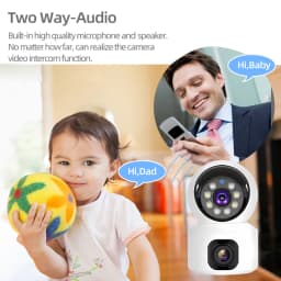 HD Mini Camera Wifi Wireless Dual Lens 8MP IP Cameras Smart Night Vision CCTV Security V380 Pro PTZ Camara Indoor Baby Monitor