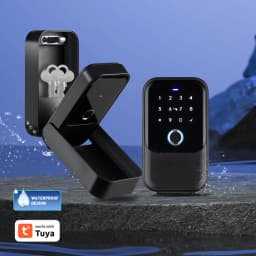 Tuya Smart Life App or TTLock APP Outdoor Waterproof Key Safe Box Security Fingerprint Password Storage Lock Key Box Anti-theft