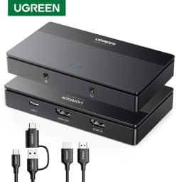 UGREEN HDMI 4K60Hz Video Capture Card HDMI to USB/Type-C Video Grabber Box for Computer Camera Live Stream Record Meeting