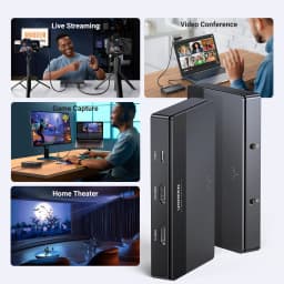UGREEN HDMI 4K60Hz Video Capture Card HDMI to USB/Type-C Video Grabber Box for Computer Camera Live Stream Record Meeting
