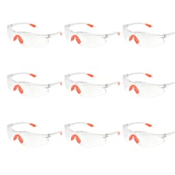 12PCS Lab Work Safety Eye Protective Glasses PC Material Anti Impact Wind Dust Proof Goggles Safety Riding Clear Glasses