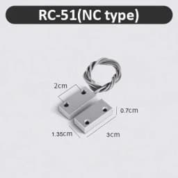 NC Door Sensor Metal Wired Roller Shutter Door Magnetic Contact Reed Switch for Security Alarm System
