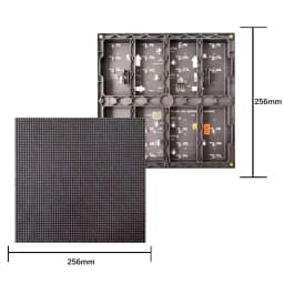 P4 LED Screen Panel Module 256×256mm 64*64 Pixels 1/32 Scan Indoor SMD Store Front Sign Full Color P4 LED Display Panel Module