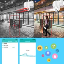 BESDER 4K 8MP 5MP Ultra HD PTZ WiFi IP Camera AI Human Detection 1080P UHD Audio IP Camera Auto Tracking P2P Video Surveillance
