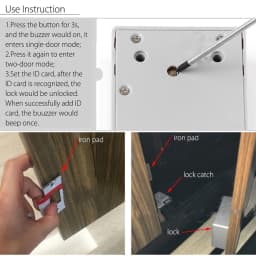 Drawer lock sensing IC Card Sensor Cabinet Drawer Intelligent SmartLock DIY Invisible Hidde Digital Lock without Perforate Hole