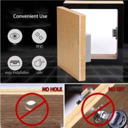 Drawer lock sensing IC Card Sensor Cabinet Drawer Intelligent SmartLock DIY Invisible Hidde Digital Lock without Perforate Hole