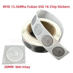 RFID S50 Smart Tag 14443A F08 Classic 1K EV1 IC S50 Wet Inlay Sticker 13.56Mhz 1024Bytes Lable RFID Tags for Andriod NFC Phone