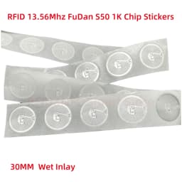 RFID S50 Smart Tag 14443A F08 Classic 1K EV1 IC S50 Wet Inlay Sticker 13.56Mhz 1024Bytes Lable RFID Tags for Andriod NFC Phone