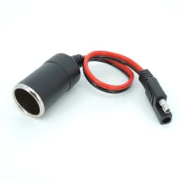 12V 24V Car Female Cigarette Lighter Socket to SAE 2 Pin Quick Release Disconnect Connector Plug 14AWG 20A Extension Cable H2