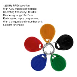 100PCS 125KHz RFID Keyfobs Access Control Key Fobs Card RFID Keychains for Door Access Control System TK4100 / EM4100 Token Tags