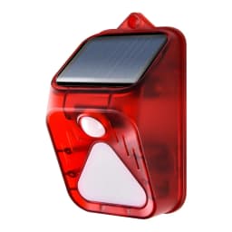 Solar Powered Waterproof Alarm Light Motion Sensor Detector Siren Strobe Alarm System Pet For Home Yard Outdoor Security