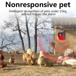 Solar Powered Waterproof Alarm Light Motion Sensor Detector Siren Strobe Alarm System Pet For Home Yard Outdoor Security