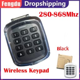 Multi-frequency 280-868MHz Gate Garage Door Key Wireless Keypad Code Remote Control Door Opener