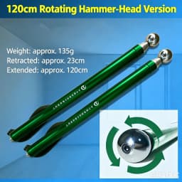 Telescopic Thickening Hollow Drum Hammer Self-defense Hammer Multi-functional Cavity Durable Test Rod Inspection Room Tool Metal