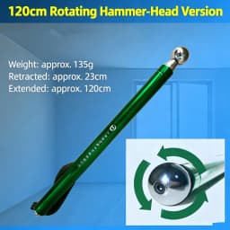 Telescopic Thickening Hollow Drum Hammer Self-defense Hammer Multi-functional Cavity Durable Test Rod Inspection Room Tool Metal