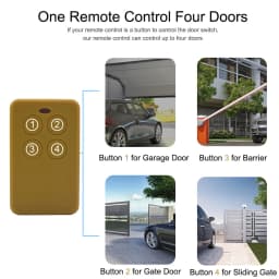 Clone APRIMATIC TR4 TM4 TXM Garage Door Key Fob Remote Control Copy Multi-Frequency 280-868MHz Fixed Rolling CodeController