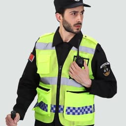 New Summer Breathable Safety Vest Night Work Security Sleeveless Road Construction Workwear Zipper Pockets Unisex