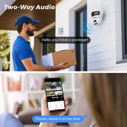 BESDER 15MP Wifi IP Camera PTZ 10MP Three Screen 180° Wide Angle Outdoor Auto Tracking 8MP CCTV Security Protection O-Kam Pro