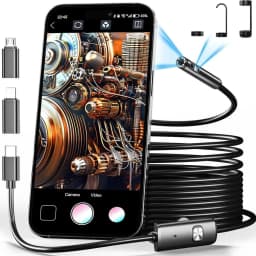 8mm 1080P Endoscope Automotive Boroscope Inspection Device Camera For Apple Iphone IOS Smart Phone Android Type C Cars Mobile