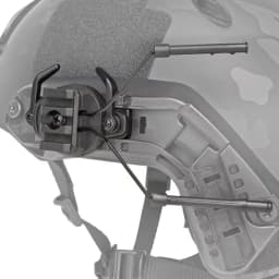 BOOIU Tactical Rail Mounts Headset Fast Helmet Rail Adapter Headset Holder Shooting 360 Rotation Airsoft Helmet Rail Bracket
