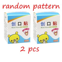 120pcs/Lot Cartoon Cute Patterned Breathable Waterproof Adhesive Bandages Curved Band Aid Patch Wound Dressing For Children
