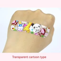120pcs/Lot Cartoon Cute Patterned Breathable Waterproof Adhesive Bandages Curved Band Aid Patch Wound Dressing For Children