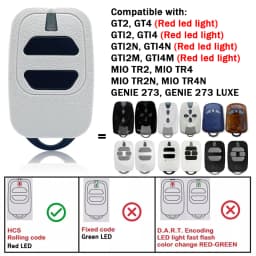 New DEA GTI2 GTI4 Gate Command Remote Control For DEA GT2 GT4 GTI2M GTI4M MIO TR2 TR4 Garage Door Opener 433.92MHz Rolling Code