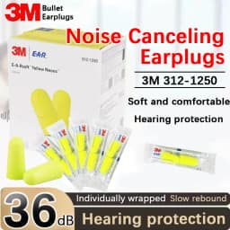 3M noise-canceling earplugs 312-1250 sound-isolating earplugs Sleeping Learning Factory noise-proof earplugs Hearing Protection.