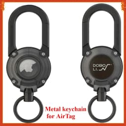 For AirTag Holder Keychain,Alloy Car Fob keychain with AirTag Cover,Sturdy Scratch-Resistant Key Holder for Apple AirTag Badges