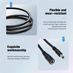 5.5 x 2.1mm 1 Female to 2 4 8 Male DC Power Splitter Plug Cable Adapter 12V For CCTV Home Security Camera Accessories DVR LED
