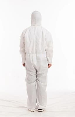Disposable Breathable Dustproof Water Oil Resistant Work Safety Overall Anti Dust Spary Painting Decorating Labour Coverall Suit