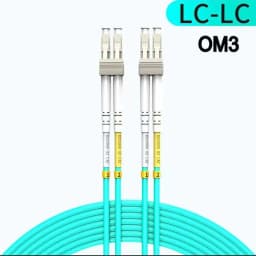 Fiber Patch Cable 10G OM3 OM4 LC UPC-LC UPC Multimode Duplex 2.0mm LC Fiber Optic Patch Cord Optical Fiber Cable