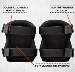 Professional Knee Pads for Work Heavy Duty Foam Padding Kneepads for Construction, Gardening, Flooring