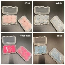 6PCS Soft Silicone Ear Plugs Transparent Waterproof Sound Insulation Earmuffs Sleeping Swimming Noise Reduction Earplugs Unisex