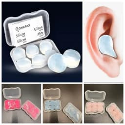 6PCS Soft Silicone Ear Plugs Transparent Waterproof Sound Insulation Earmuffs Sleeping Swimming Noise Reduction Earplugs Unisex