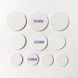 10pcs/Lot 125Khz TK4100 EM4100 RFID Coin ID Card With Adhensive Sticker Read Only Diameter 18mm 25mm 30mm for Access Control