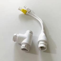 PoE Combiner/Mux, Splitter Network Cabling Connector 3-Way RJ45 for Surveillance Camera Cables, PoE Synthesis Separation