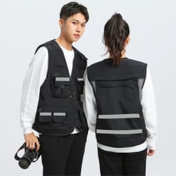 S-7XL Multi Pocket Work Vest for Men Women Volunteer Working Uniforms Logo Printing Fishing Photography Workwear Vest