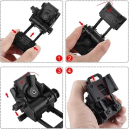 BOOIU New L4G24 NVG Tactical Helmet Mount Metal/Nylon Holder Bracket For PVS15/18 Goggles Night Vision Stent Helmet Accessories
