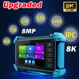 5.4" CCTV Tester Monitor Analog Camera Tester 8K IP Camera Tester IPC-5200C Plus PTZ VGA HDMI Input Cable Tracer PoE CCTV Tester