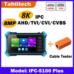5.4" CCTV Tester Monitor Analog Camera Tester 8K IP Camera Tester IPC-5200C Plus PTZ VGA HDMI Input Cable Tracer PoE CCTV Tester