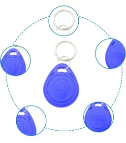 5YOA 10pcs 125KHz T5577 Keyfobs Rewritable Duplicate Tag 5200 Proximity Copy Access Card ID Token Ring RFID Cloner Keychain