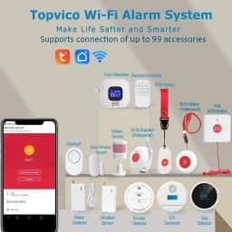 Topvico Tuya SOS Button WiFi Emergency Button for the Eldely Alarm, Fall Alert Call, Panic Button Bracelet Seniors Old People