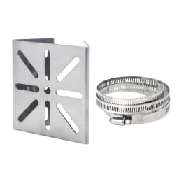 1 Set For Outdoor Pole Monitoring Bracket Univsesial Adapter Plate 100/200mm Long Hoop With Stainless Steel Camera Mount Panel