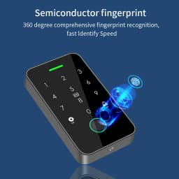 Dual RFID 125Khz+13.56MHz NFC APP Outdoor Fingerprint Access Control Keypad IP67 Waterproof Biometrics Door Opener with Gateway